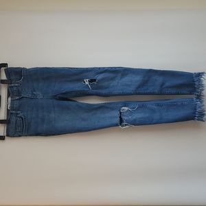 Free People Great Heights frayed skinny jeans size 26